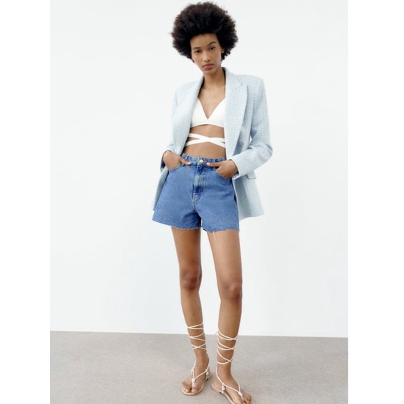 Zara light blue blazer - Picture 1 of 5